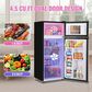 HOMLUX 4.5 Cu. Ft. Mini Upright Refrigerator with 1 Cu. Ft. Top Freezer in Silver, , large