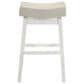Armen Living Lenon Bar Height Stool in White, , large