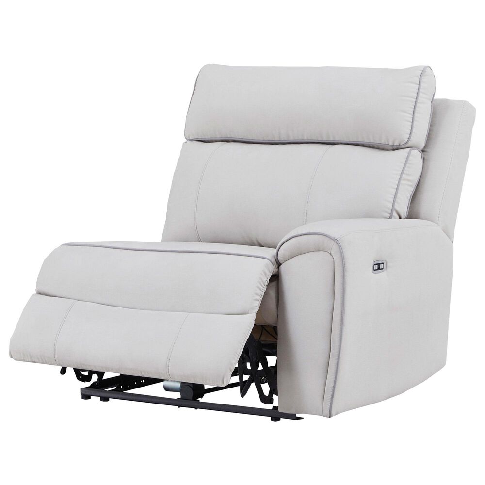 Ashley Social Pointe 3-Piece Power Symmetrical Reclining Sectional in Pearl and Ash, , large