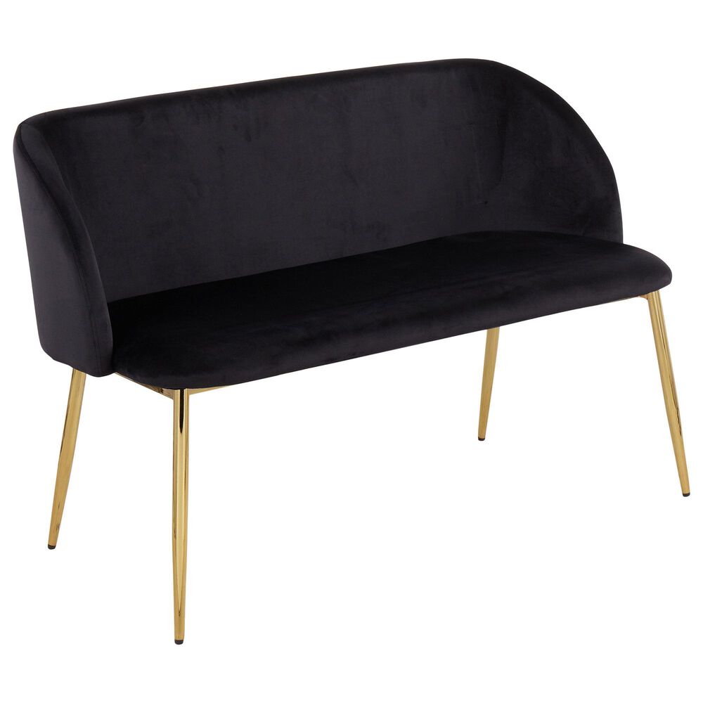 Lumisource Luna Bench in Black/Gold, , large