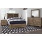 Viceray Collections Cool Rustic 3-Drawer Nightstand in Stone Grey, , large
