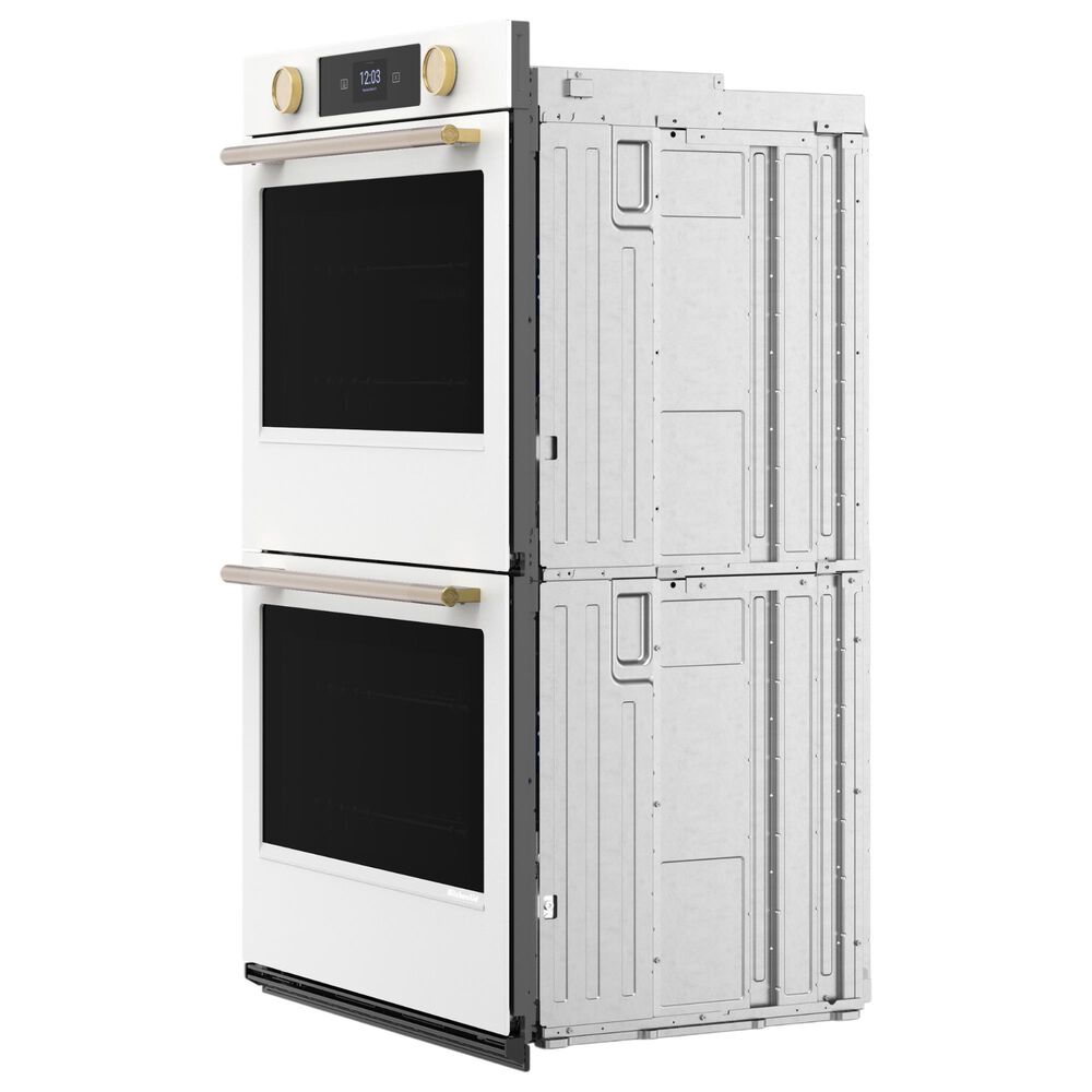 KitchenAid 30" Smart Double Wall Oven with Assisted Cook Cycles in Porcelain White, , large