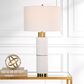 Uttermost Ruse Table Lamp in Whitewashed and Brushed Brass, , large