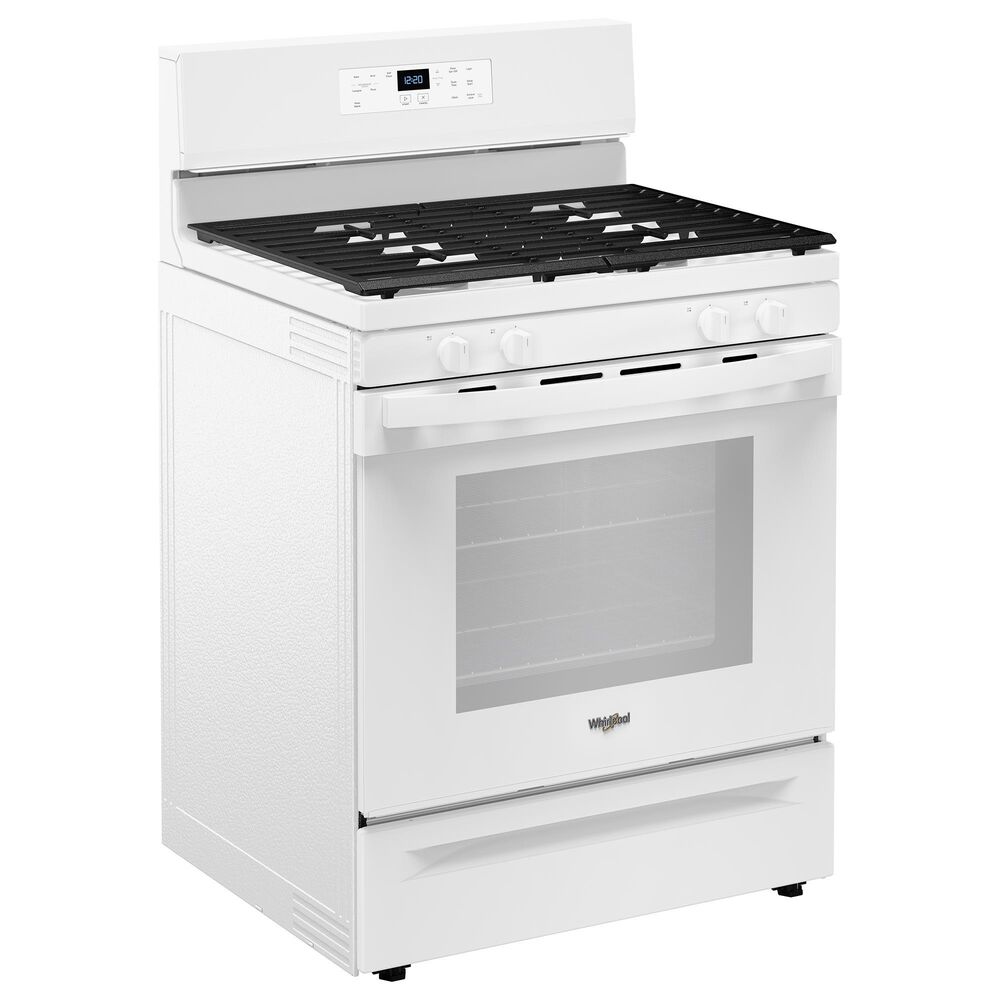 Whirlpool 5 Cu. Ft. Freestanding Gas Range with No Preheat Mode in White, , large