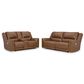 Ashley Trasimeno 2-Piece Power Reclining Living Room Set in Caramel, , large