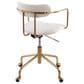 Lumisource Demi Task Chair with Cream Cushion in Gold, , large