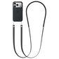 Apple Crossbody Strap in Black, , large