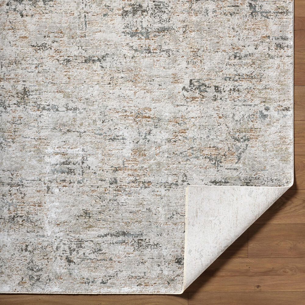 Surya Brunswick Cream, Light Gray, Medium Brown, Light Brown, Charcoal and Mustard 2&#39;7&quot; x 7&#39;3&quot; Runner, , large
