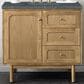 James Martin Vanities Laurent 36" Single Bathroom Vanity in Light Natural Oak with 3 cm Parisien Bleu Quartz Top and Rectangular Sink, , large