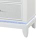 Global Furniture USA Alina 2-Drawer Nightstand with LED and USB in White, , large