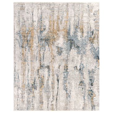 Surya Cardiff CDF-2306 Medium Gray, Light Blue, Mustard and Dark Blue 2"7" x 3"11" Area Rug, , large
