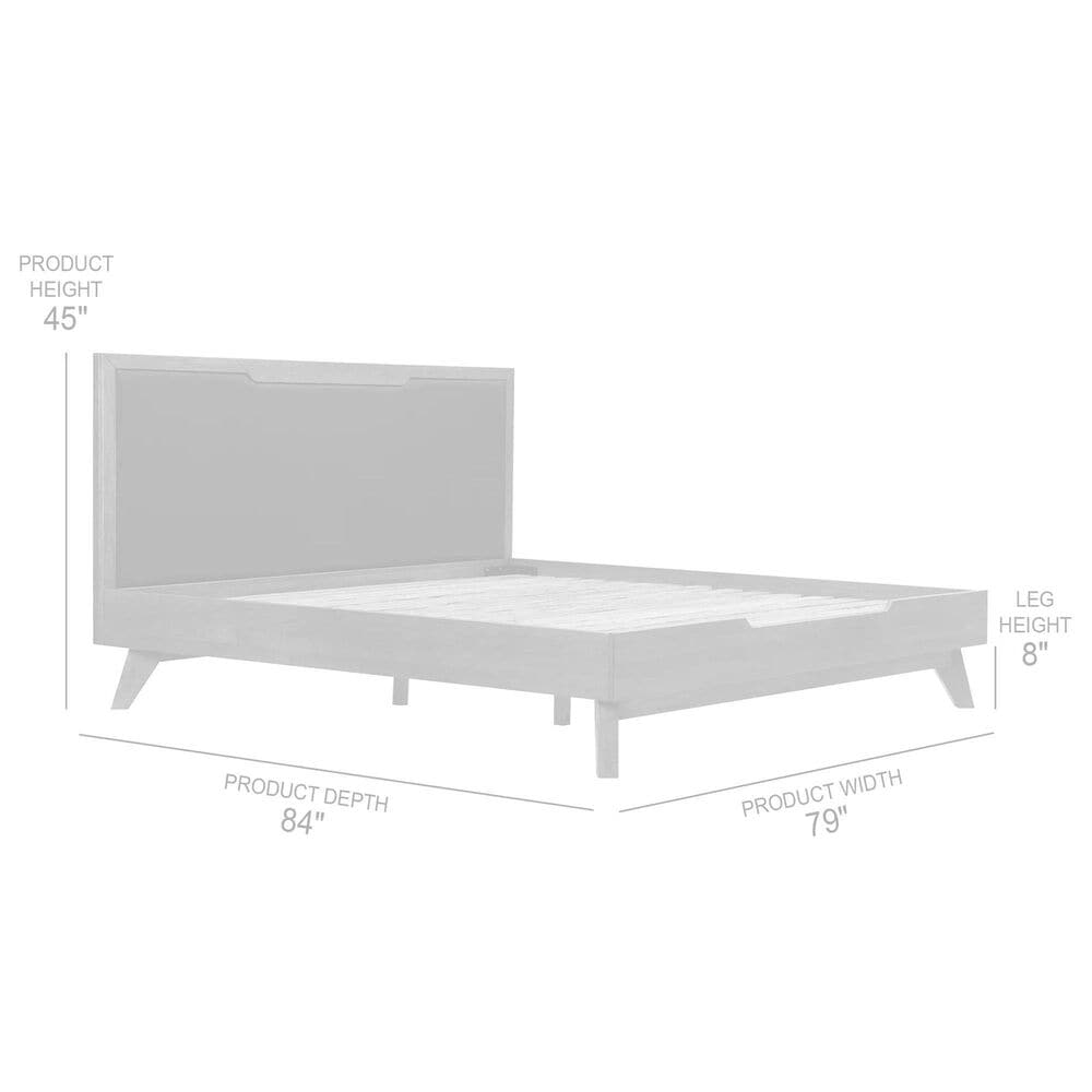 Blue River Astoria King Platform Bed in Dark Brown, , large