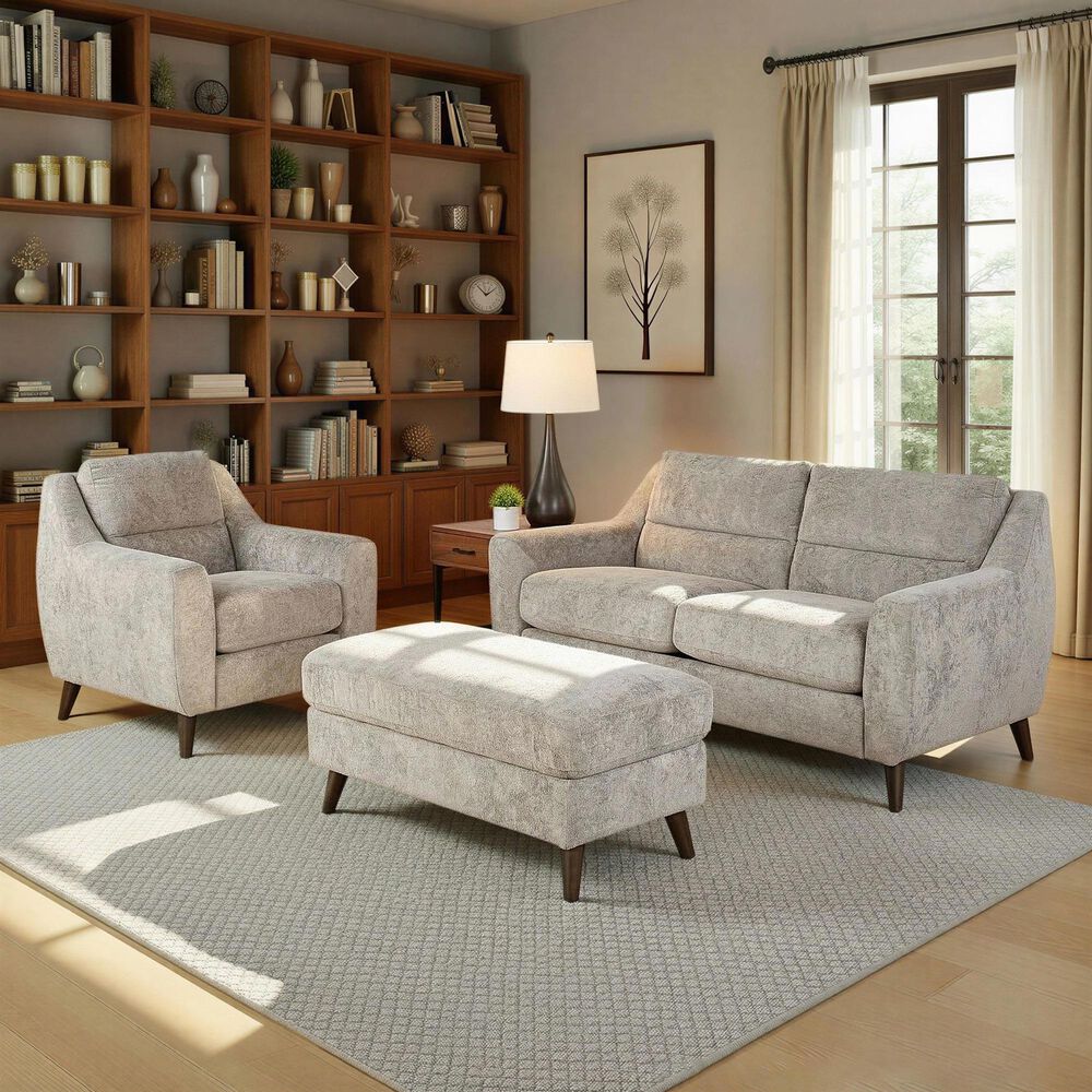 LumiSource Carly Accent Chair in Pewter, , large