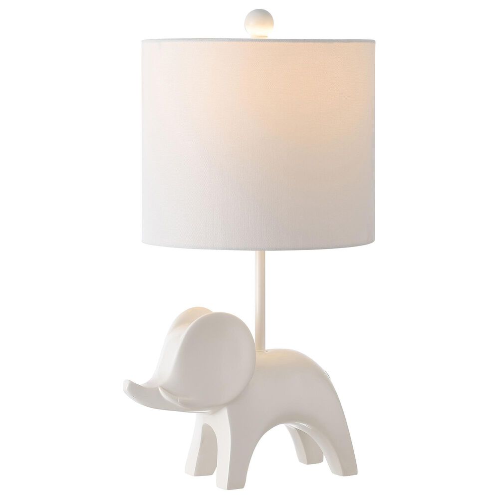 Safavieh Ellie Elephant Table Lamp in White, , large