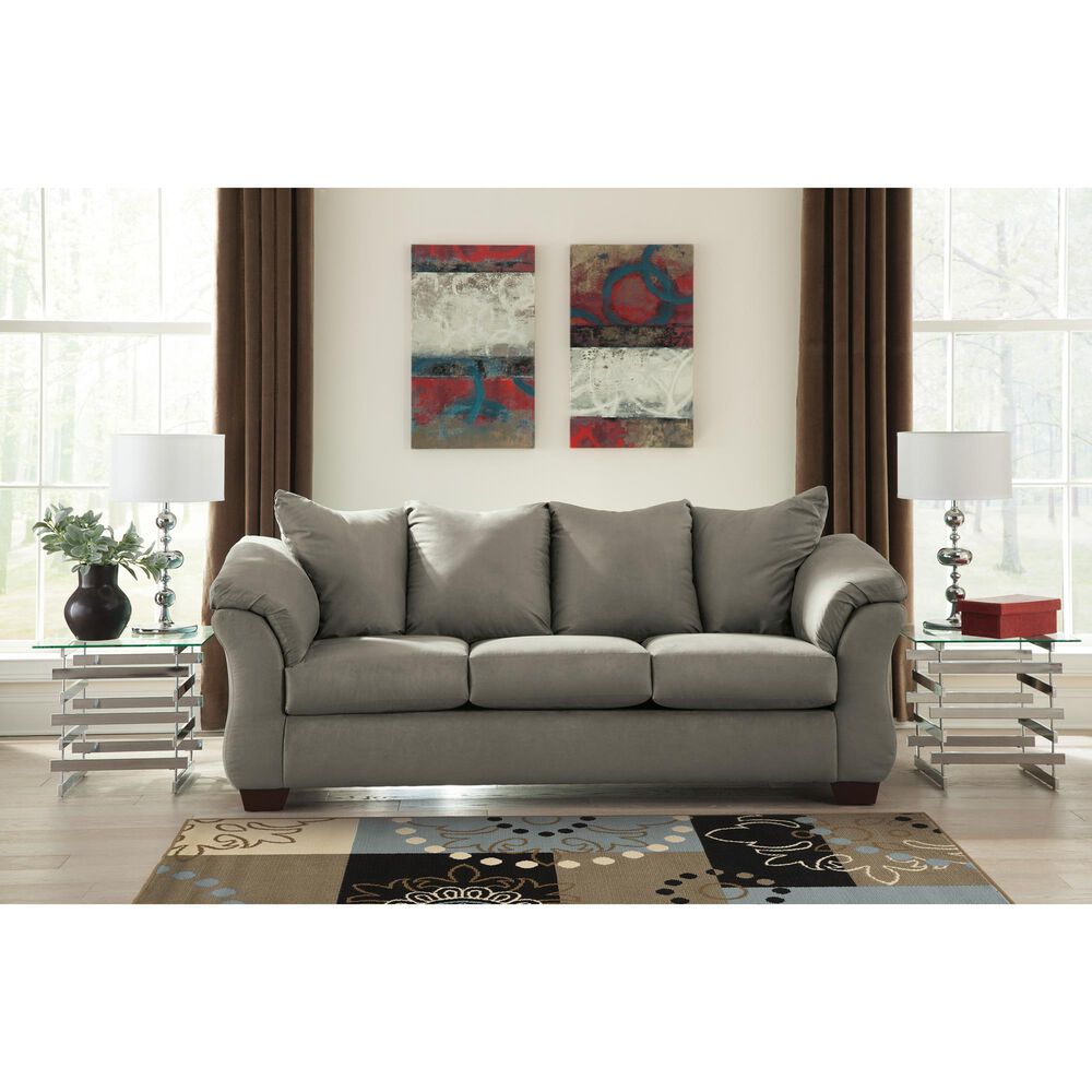 Ashley Darcy Stationary Sofa in Cobblestone, , large