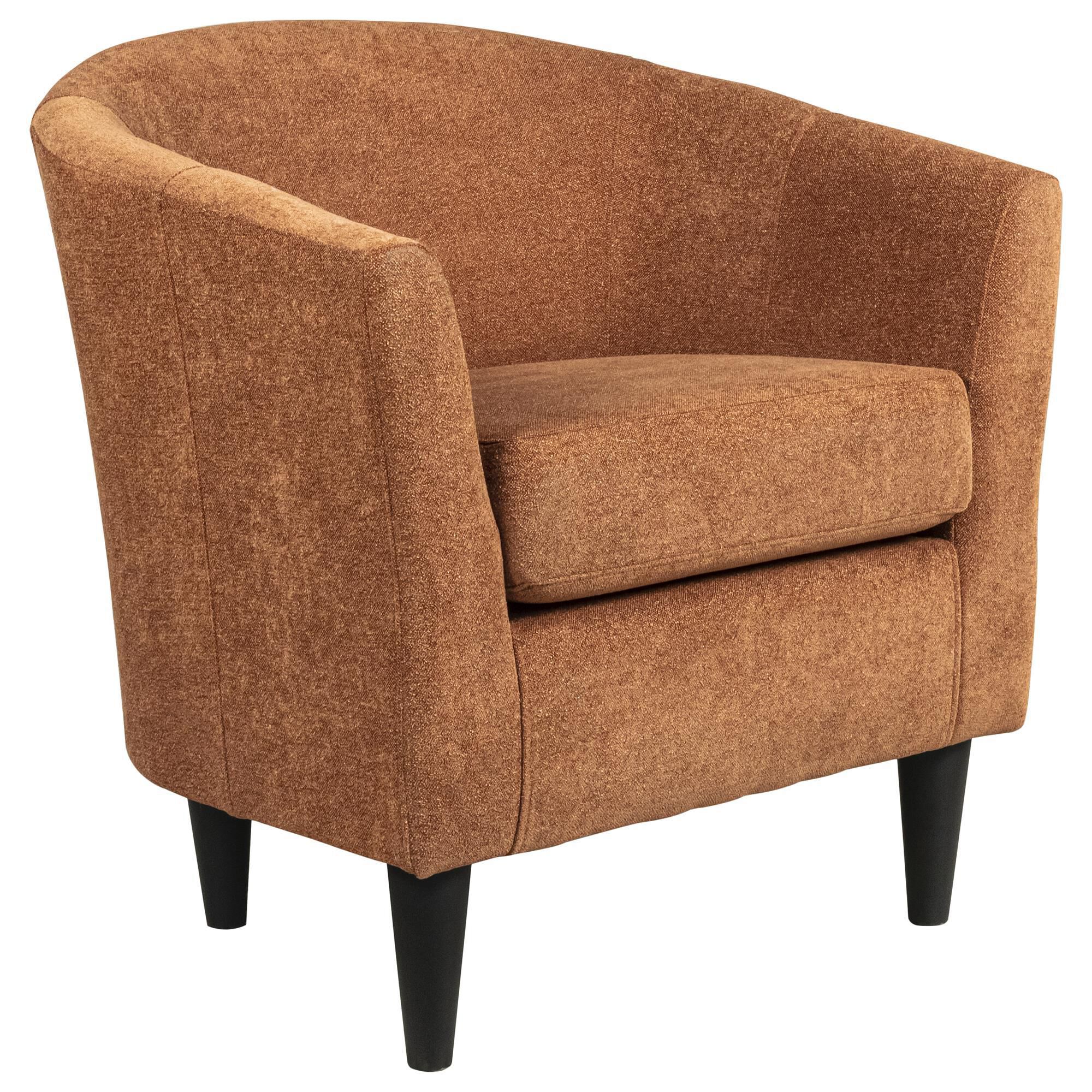 Overman International Corp Windsor Accent Chair in Chloe Clay NFM
