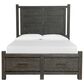 Nicolette Home Plum Creek 5 Piece Queen Storage Bedroom Set in Ravenwood Black, , large