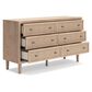 Ashley Cielden 6-Drawer Dresser Only in Tan, , large