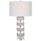 Uttermost Band Together Table Lamp in White Crystal and Brushed Nickel, , large