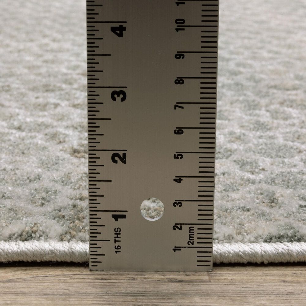 Oriental Weavers Mallory MAL04 Grey and Blue 2'3" x 7'6" Runner, , large