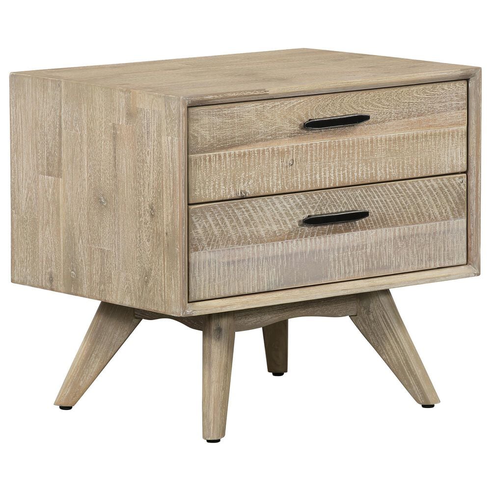 Blue River Baly 2 Drawer Nightstand in Gray Sandblast Summer/Black, , large