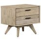 Blue River Baly 2 Drawer Nightstand in Gray Sandblast Summer/Black, , large