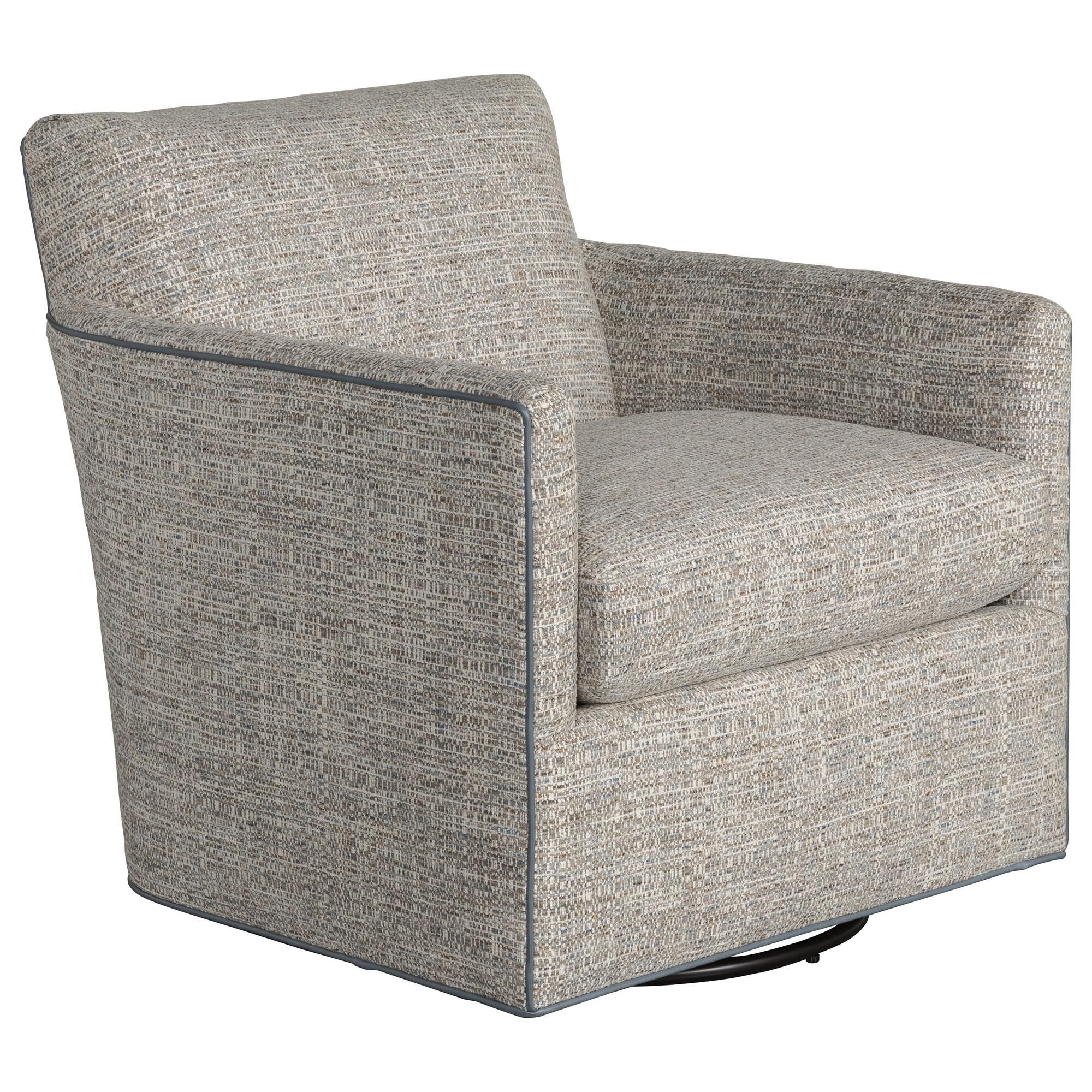 Massoud Ken Swivel Chair in Emperor Tranquil Blue Tone NFM
