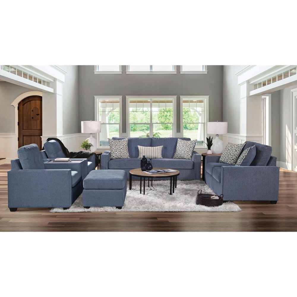 Northwestern North Queen Sleeper Sofa in Denim, , large