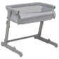 Delta Bedside Bassinet Sleeper in Grey Stripes, , large
