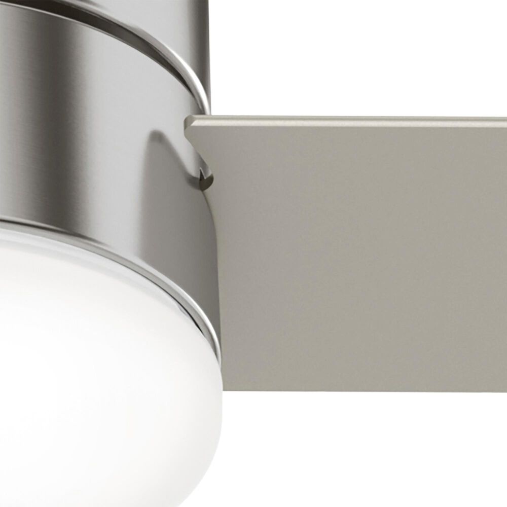 Hunter Minimus 52&quot; Ceiling Fan with LED Lights in Brushed Nickel, , large