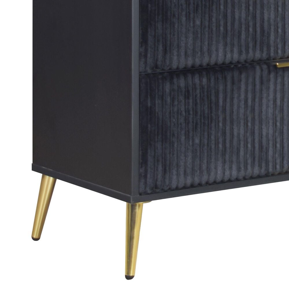 New Heritage Design Kailani 6-Drawer Dresser in Black, , large