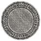 Safavieh Adirondack ADR110B-6R 6" x 6" Ivory/Silver Round Rug, , large