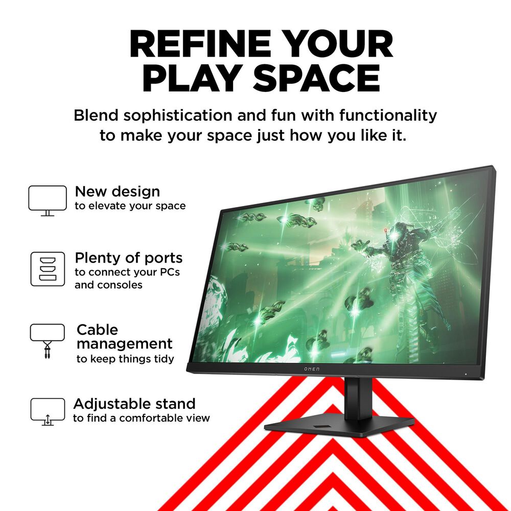 HP Omen 27&quot; QHD 165Hz Gaming Monitor in Black, , large