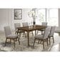 Mayberry Hill Malibu Dining Table and 6 Side Chairs in Walnut, , large