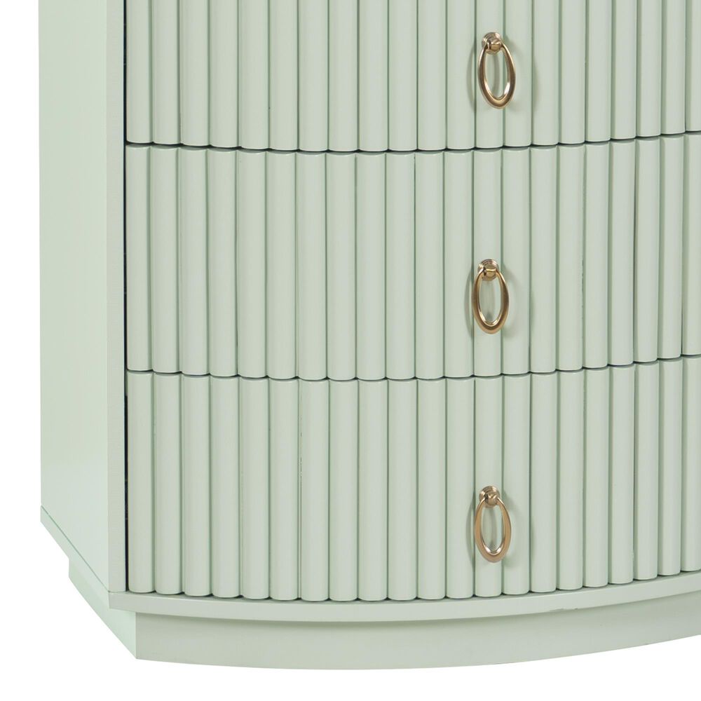 Linon Home Decor Chantel 3-Drawer Nightstand in Sage Green, , large