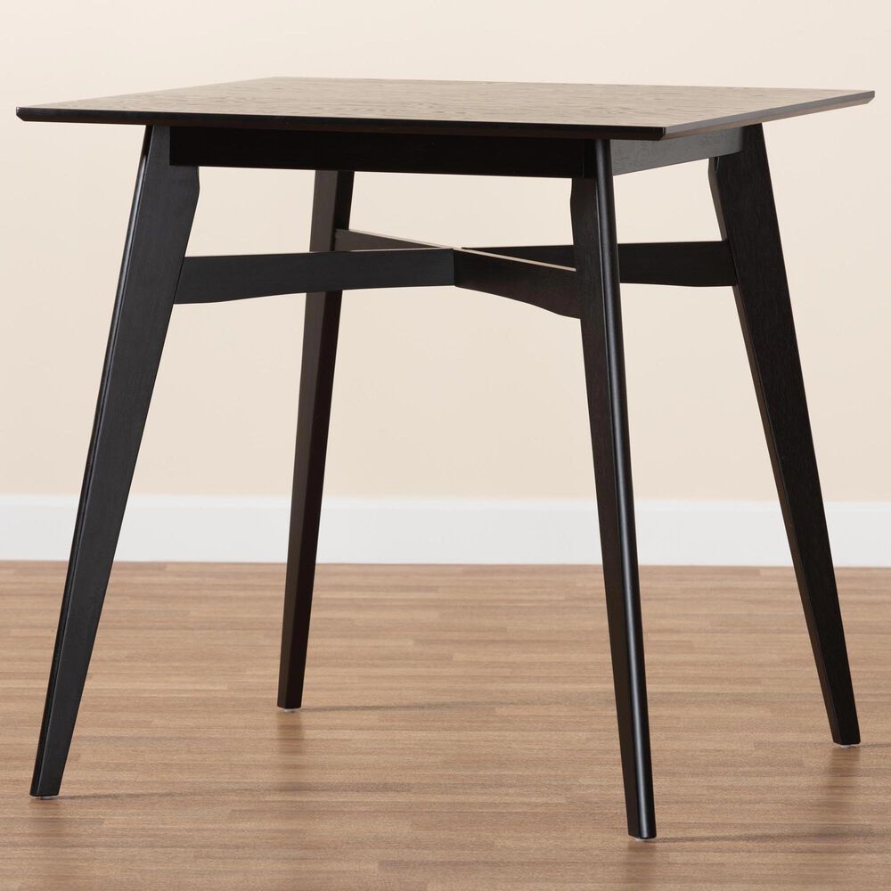 Baxton Studio Leena Counter Height Pub Table in Black, , large