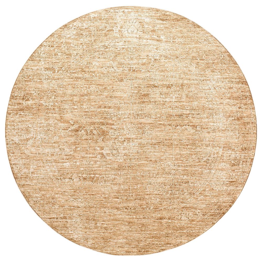 Surya Masterpiece MPC-2314 Beige, Tan and Medium Brown 6"7" Round Area Rug, , large