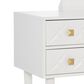 Linon Home Decor Geo Vanity with Stool in White, , large