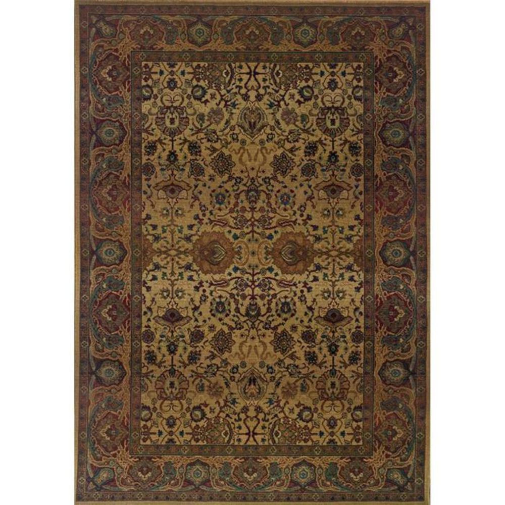 Oriental Weavers Kharma 332W 5'3" x 7'6" Tan Area Rug, , large