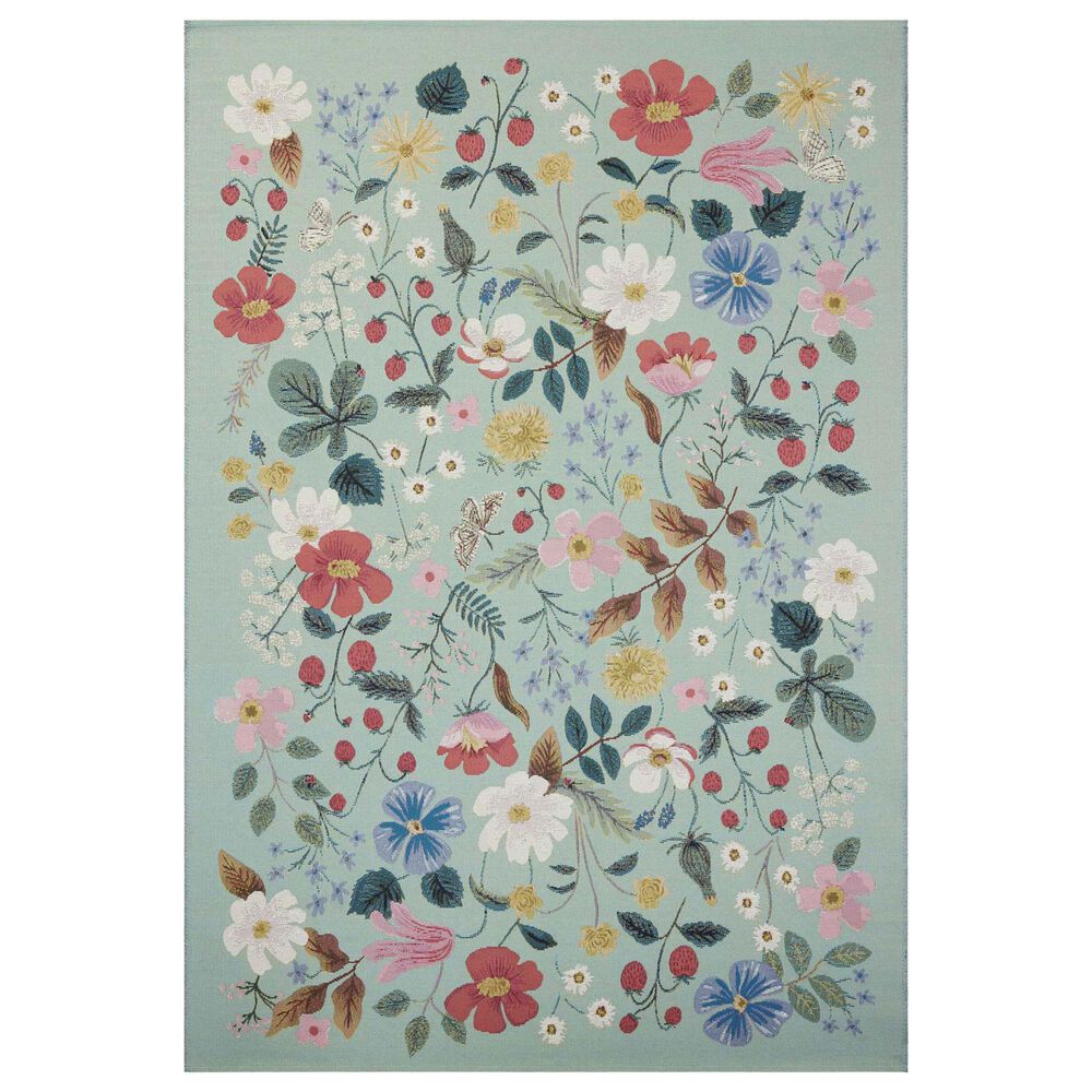 Rifle Paper Co Perennial Strawberry Fields 7"10" x 11"2" Mint Area Rug, , large