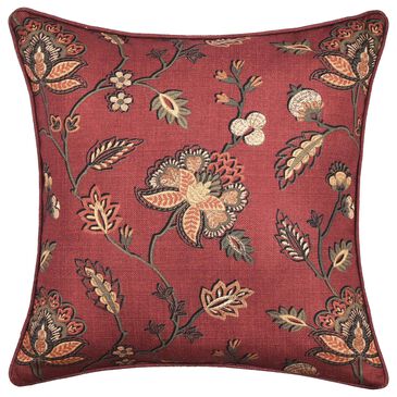J. Queen New York Bari 20" Square Throw Pillow in Light Green, Gold, and Spice, , large