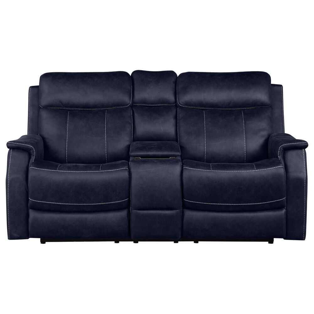 Steve Silver Valencia Power Recliner Console in Ocean Blue, , large