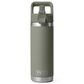 YETI Rambler 18 Oz Water Bottle with Color-Matched Straw Cap in Pampa Green, , large