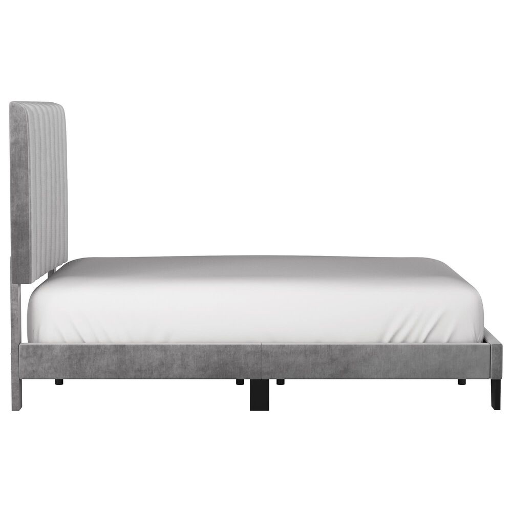 Richlands Furniture Crestone Full Upholstered Platform Bed in Gray, , large