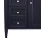 James Martin Vanities Brittany 30" Single Bathroom Vanity in Victory Blue with 3 cm Ethereal Noctis Top and Rectangle Sink, , large