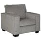 Ashley Altari Chair and Ottoman in Alloy, , large