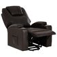 Linon Home Decor Peoria Power Lift Recliner in Chocolate, , large