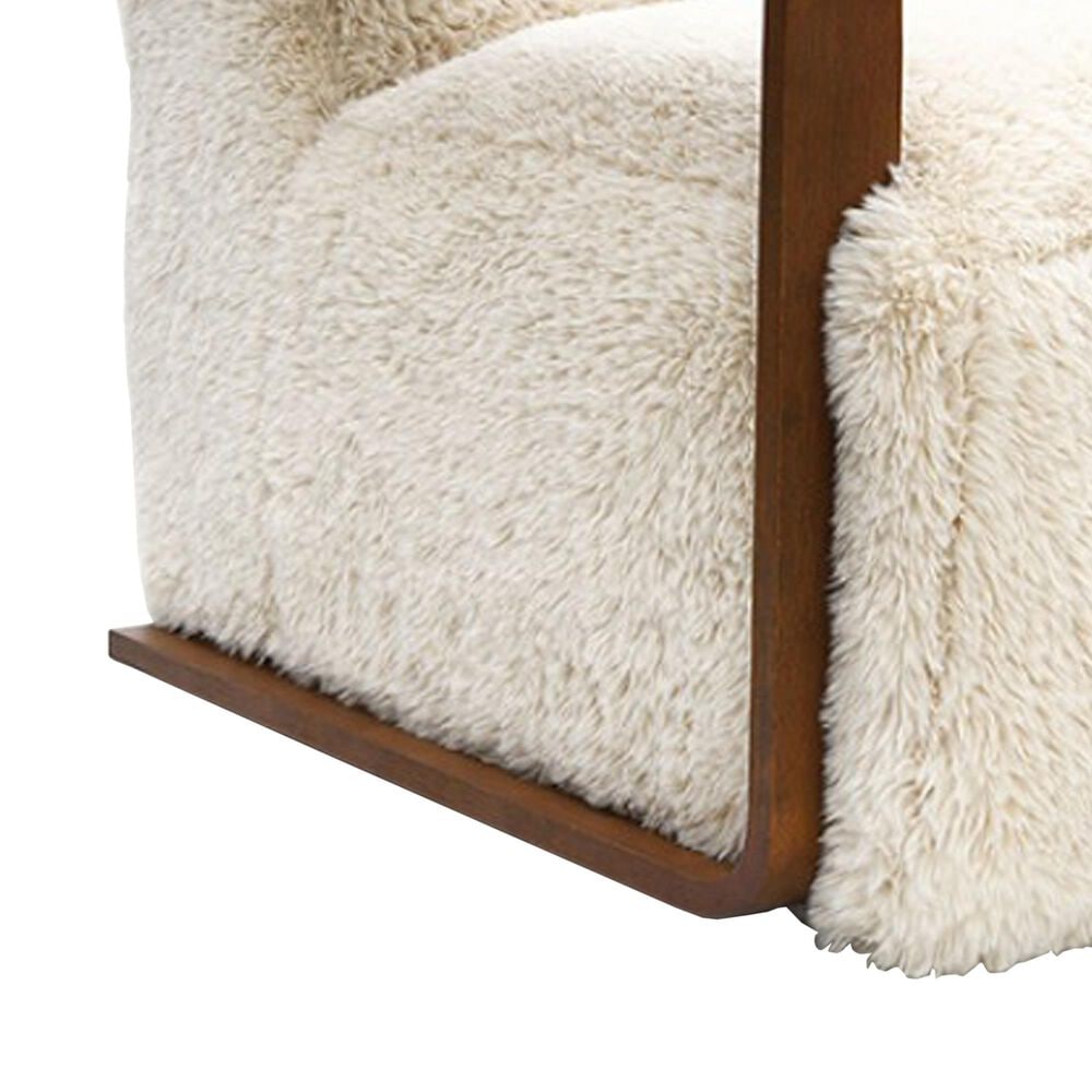 Furniture of America Neyra Short- Haired Accent Chair in Beige, , large