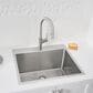 Blanco Quatrus 25" R15 Dual Mount Laundry Sink in Refined Brushed, , large