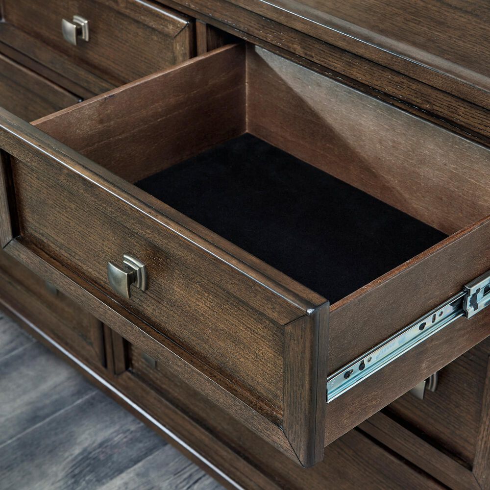 Ashley Shawbeck 7-Drawer Dresser in Medium Brown, , large